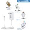 12V 3A Power Cord Replacement for 4moms mamaRoo 4, RockaRoo Baby Swing, AC Adapter Charger White view 2