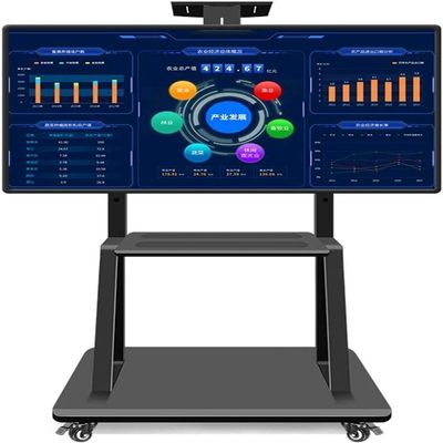 TV Stand Tv Floor Stand Universal Swivel TV Stand/Base Table Top TV Stand For 32 To 65 Inch TVs With 360 Degree Swivel, 4 Level Height Adjustable, Heavy Duty Tempered Glass Base, Holds Up To 45kg ( Si