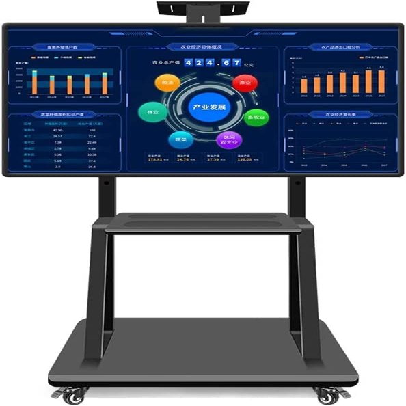 TV Stand Tv Floor Stand Universal Swivel TV Stand/Base Table Top TV Stand For 32 To 65 Inch TVs With 360 Degree Swivel, 4 Level Height Adjustable, Heavy Duty Tempered Glass Base, Holds Up To 45kg ( Si