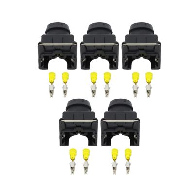 Ruiting Store 5 Sets 2 Pin Female 3.5mm Series Auto Injector Connector with Terminal DJ7021-3.5-21 2P