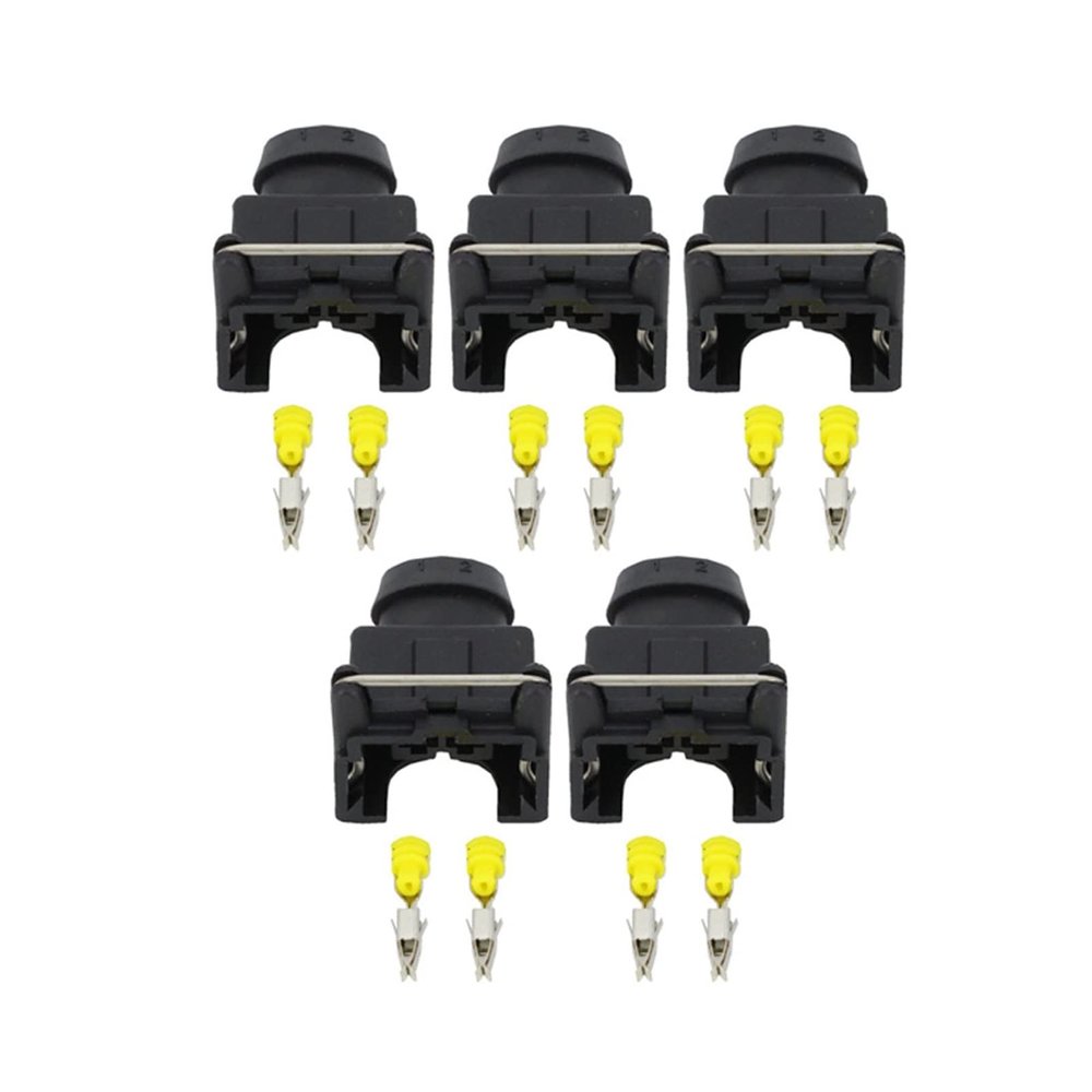 Ruiting Store 5 Sets 2 Pin Female 3.5mm Series Auto Injector Connector with Terminal DJ7021-3.5-21 2P
