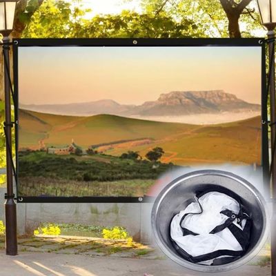 DIBAKO 72-120Inch Outdoor Projector Screen, Folding Projection Screen Home Theater Movie Screen, Large Foldable Projector Curtain, Hooks & Ropes Included (Size : 72"-4:3)