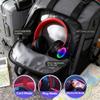 Bluetooth Headphones LED Lights, Colorful Wireless Over Ear Headset for Kids, Built-in Mic, HIFI Stereo Foldable Lightweight Wired Headphones, for Classroom, Home, Gift, Tablet, Adult, Game(Black) view 3
