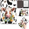 PU Leather Case for 6.8" Kindle Paperwhite (11th Gen 2021) & Kindle Paperwhite Signature Edition, Slim Lightweight Multi-Angle Stand Protective Cover with Auto Wake/Sleep, Cute Cow view 1