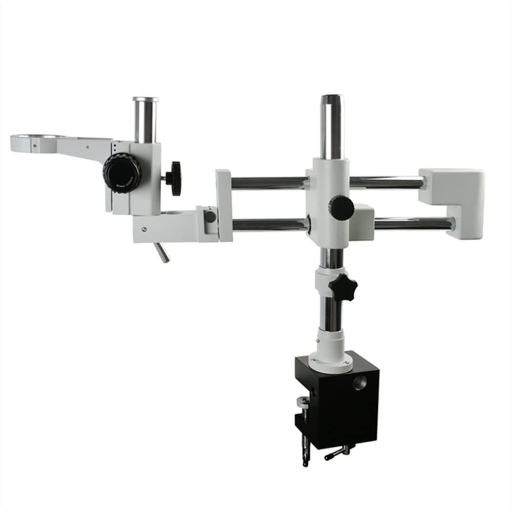 Microscope Accessories Kit Microscope Stages & Stands Universal Arm Pillar Clamp Double Boom Lab Industrial Zoom Trinocular Stereo Microscope Stand Holder Bracket 76mm Microscope Microscope Slides (C