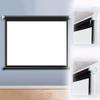 DIBAKO Home Manual Projection Screen, Wall Mounted Projector Screen 3D, Pull Down Movies Screen 60inch Projector Curtain for Schools & Cinema, with Auto Lock (Size : 16:9) view 1