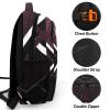XOZOTY Dark Red Cheerleader Cheer Backpack Personalized with Name for Men Women Shoulder Bag Laptop Bag Bookbag view 3