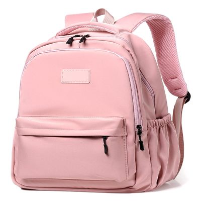 15.6 inch Laptop Backpacks for Men Women, Polyester Large Capacity College Backpack Lightweight Bookbag (Pink)