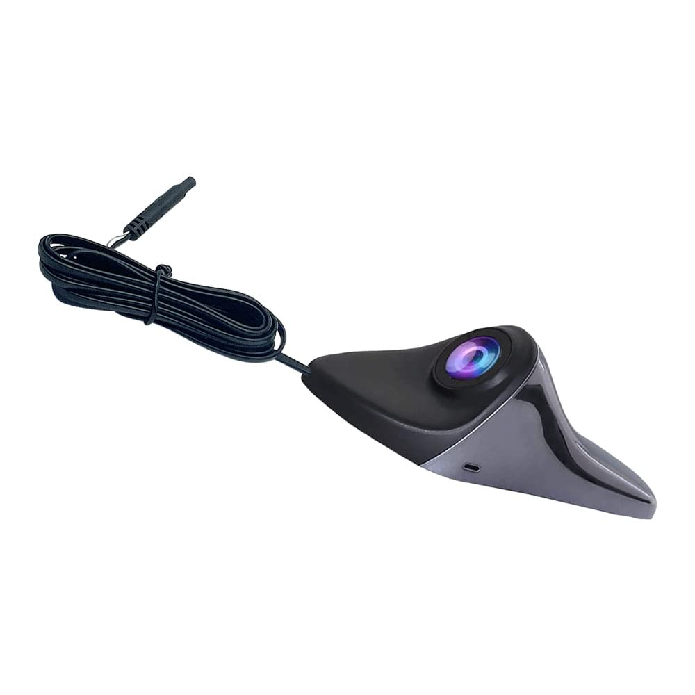 VOJKOREL CVBS Signals Blind spot Camera Car Side View Camera IP68 Waterproof 120 Degree Wide Angle Side View Mirror kit Dark Grey