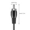 DUEYAGO RCA to Bare Wire Speaker Cable 2 Pack,Speaker Bare Wire Cables to RCA Plugs Adapter Repair Speaker Cord for Speakers Amplifier Audio Video AV Receivers- DIY, 2m line view 2
