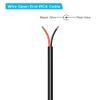 DUEYAGO RCA to Bare Wire Speaker Cable 2 Pack,Speaker Bare Wire Cables to RCA Plugs Adapter Repair Speaker Cord for Speakers Amplifier Audio Video AV Receivers- DIY, 2m line view 3