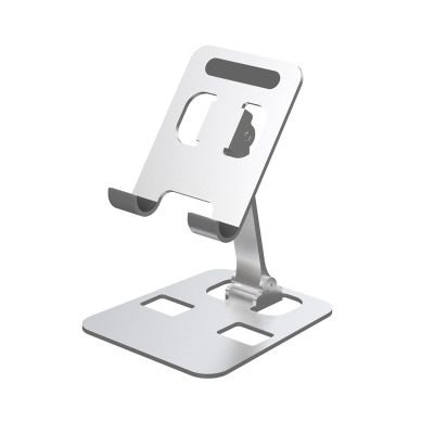 NAQQAT All-Metal Aluminum Alloy Mobile Phone Desktop Bracket Flat Bracket Lazy Live Folding Mobile Phone Bracket