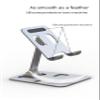 NAQQAT All-Metal Aluminum Alloy Mobile Phone Desktop Bracket Flat Bracket Lazy Live Folding Mobile Phone Bracket view 3