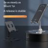 NAQQAT All-Metal Aluminum Alloy Mobile Phone Desktop Bracket Flat Bracket Lazy Live Folding Mobile Phone Bracket view 4