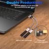 USB to Micro USB Adapter 2 Pack, Unidirectional Micro USB Male to USB Female 2.0 OTG On-The-Go Cable Converter, Nylon Braided, Aluminum Shells for S7 LG, Flash Drive, Mouse, Keyboard, Game Controller view 4
