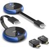 Wireless HDMI Transmitter and Receiver 4K 2 Sets, HDMI VGA Extender for PC, Laptop, Phone, Camera, Blu-ray, Netfix, PS5 to Monitor, Projector, HDTV view 2