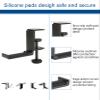 DAZLOR Weiyichuang Desk Headphone Hanger,Headphone Stand, Headphone Foldable Hanger Adjustable Headset Stand Clamp Mount Desk Hook view 4
