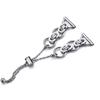 Bling Diamond Bracelet Compatible with Garmin Vivoactive 3,Forerunner 245/645 Music,Venu/Venu Sq 2,Metal Classy Bands Stainless Steel Wrist Bands Waterproof Strap for Garmin Venu Sq 2 Band for Women, view 3