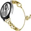 Bling Diamond Bracelet Compatible with Garmin Vivoactive 3,Forerunner 245/ 645 Music,Venu/Venu Sq 2,Metal Classy Bands Stainless Steel Wrist Bands Waterproof Strap for Garmin Venu Sq 2 Band for Women (Gold) view 1