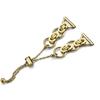 Bling Diamond Bracelet Compatible with Garmin Vivoactive 3,Forerunner 245/ 645 Music,Venu/Venu Sq 2,Metal Classy Bands Stainless Steel Wrist Bands Waterproof Strap for Garmin Venu Sq 2 Band for Women (Gold) view 3
