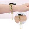 Bling Diamond Bracelet Compatible with Garmin Vivoactive 3,Forerunner 245/ 645 Music,Venu/Venu Sq 2,Metal Classy Bands Stainless Steel Wrist Bands Waterproof Strap for Garmin Venu Sq 2 Band for Women (Gold) view 4