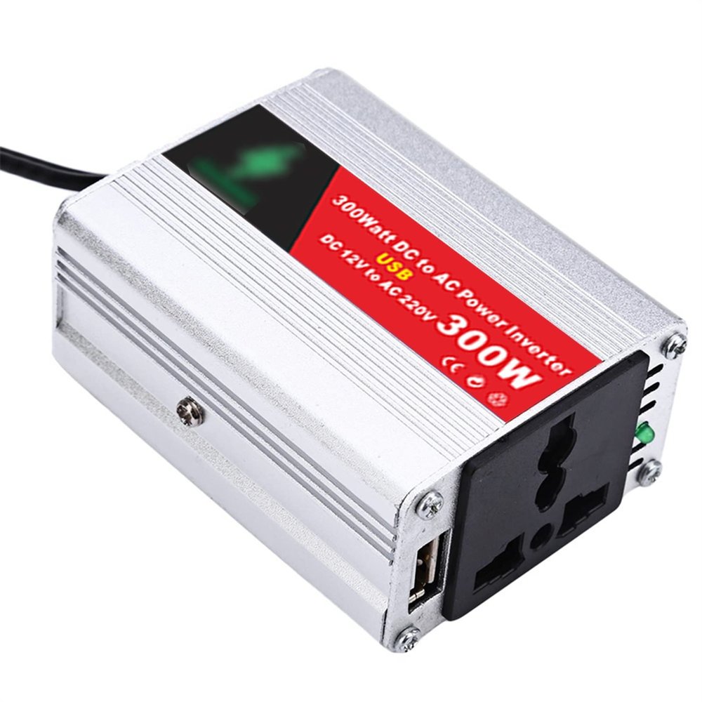 HAIZON 150W Power Inverter DC 12V to 220V AC Car Charger Converter with 4.8A USB Ports, 1 AC Outlets Car Adapter, for Emergency
