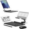 for Samsung Galaxy Z Fold 7 6 5 4 Stand and Keyboard Mouse, Portable Mini Bluetooth Keyboard, Foldable Adjustable Aluminum Alloy Stand Holder for Desk, with Wireless Mouse and Pen view 1
