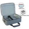 doksmeria Projector Carrying Case, Projector Bag with Accessories Storage Pockets & Adjustable Shoulder Straps, Portable Carrying Bag Compatible with Epson BenQ ViewSonic and Most Mini Projectors view 3