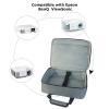 doksmeria Projector Carrying Case, Projector Bag with Accessories Storage Pockets & Adjustable Shoulder Straps, Portable Carrying Bag Compatible with Epson BenQ ViewSonic and Most Mini Projectors view 4