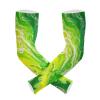 Dussdil Green Yellow Liquid Gardening Arm Sleeves Farm UV Sun Protection Cooling Arm Sleeves for Garden Farm Women Men with Thumb Hole view 1
