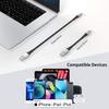 1FT Short iPhone Charging Cable, 3 Pack USB to Lightning Cable 1 Foot iPhone Charger Cord Fast Charging Braided for Apple iPhone 14 13 12 11 Pro Max Mini 10 8 7 Plus XR XS MAX SE iPad Air Mini (Black) view 2