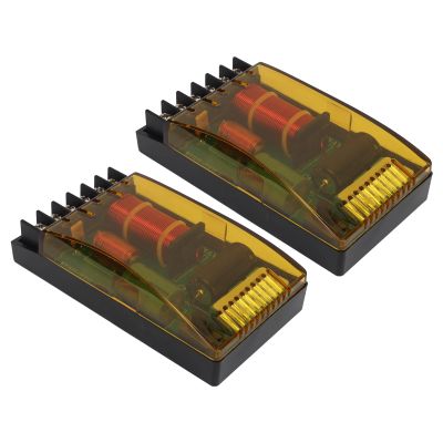 Keenso 1 Pair Car Audio Crossover, 2 Way Car Audio Crossover Universal 120W Overcurrent Audio Frequency Divider 12V