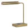 Cal Lighting BO-3133TB-AB Delray 12W Intergrated Led Metal Desk Lamp with Wireless Charging Port view 1