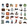 100 Pack Pirate Stickers, Pirate Party Favors Decorations Gifts, Waterproof Stickers for Water Bottle Laptop Computer Phone view 3