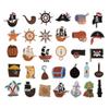 100 Pack Pirate Stickers, Pirate Party Favors Decorations Gifts, Waterproof Stickers for Water Bottle Laptop Computer Phone view 4