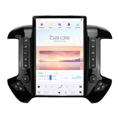 NAKEVICH 14.4 Inch Qualcomm Android 11 Car Radio for Chevrolet Silverado GMC Sierra 2014-2019 Stereo Replacement Tesla Style Dash 2K IPS Touch Screen Android Auto GPS Navigation Multimedia Play