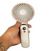 USB mini Wearable fan portable Rechargeable Electric Cooling hand held fans with digital display (Pink) view 1