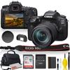 Canon EOS 90D DSLR Camera with 18-135mm Lens with Padded Case, Memory Card, and More - Starter Bundle Set -(International Model) (Renewed) view 1