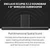 Enclave Eclipse 5.1.2 Dolby Atmos Soundbar with 8 Wireless Subwoofer - Includes 11 Custom Drivers & 8-Inch Subwoofer for Multidimensional Spatial Sound view 2