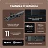 Enclave Eclipse 5.1.2 Dolby Atmos Soundbar with 8 Wireless Subwoofer - Includes 11 Custom Drivers & 8-Inch Subwoofer for Multidimensional Spatial Sound view 3