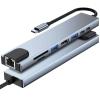 Portable USB-C Hub 8 in 1 Adapter with Ethernet, HDMI, SD Card Reader and USB 3.0 Ports view 1