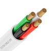 SYSTON 16/4 Speaker Audio Cable Wire Bulk, 16AWG 4C Strand OFC - Oxygen Free Copper Conductors, CMR Riser-Rated Indoor/Outdoor UV Resistant RoHS Compliant for Home Theater Car Speakers, White 100 FT view 2