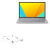 BoxWave Stand and Mount Compatible with ASUS Vivobook 17 (K712) - Pocket Aluminum Stand 3-in-1, Portable Multi Angle Viewing Riser - Metallic Silver view 1