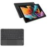 BoxWave Keyboard Compatible with LVILLE Android 12 Tablet LVE10051 (10.1 in) - SlimKeys Bluetooth Keyboard with Trackpad, Portable Slim TouchPad - Jet Black view 1