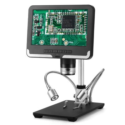 JUIYU Microscope Accessories Kit Microscope for AD206 1080P Soldering Microscope Black & White Microscope Slides (Color : AD206-Black, Size : 200X)