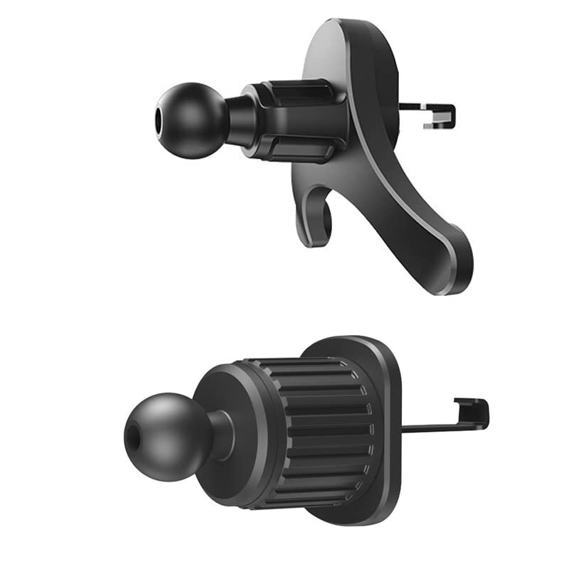 ThtRht 2 Pack Air Vent Clips Universal Car Mount 0.67in 17mm Joint Ball Head Base Stander Grip Holder Air Outlet Hook Lock Replacement for GPS Bracket Phone Wireless Charger Clamp