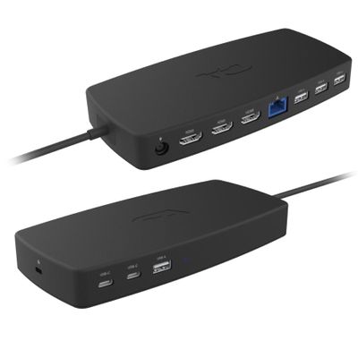 Cyber Acoustics Universal Docking Station (DS-6000)  USB-C with 3 4K HDMI Displays, 6 USB Ports, Ethernet Port, 100W Power for Laptop, Windows & Mac Compatible, TAA Compliant