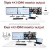 Cyber Acoustics Universal Docking Station (DS-6000)  USB-C with 3 4K HDMI Displays, 6 USB Ports, Ethernet Port, 100W Power for Laptop, Windows & Mac Compatible, TAA Compliant view 4