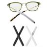 Eyeglass End Tips Silicone Eye Glasses Temple Tips Anti-Slip Elastic Comfort Glasses Retainers Eyeglass Replacement Temples Ear Sock Pieces Tube Sleeve for Plastic Eyeglass SunglassesBlack/White view 1