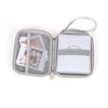 MUZIRI KINOKOO EVA Hard Carrying Case Compatible with Fuji Instax Mini EVO Camera Mini Link/Link 2/ Link SQ Smartphone Photo Printer Bag with Wrist Strap - WhiteGrey view 3